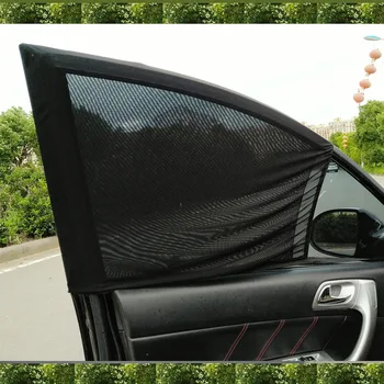 

SOJOY 2pcs Car Window Cover Sunshade Shade Mesh Curtain UV Protection Shield Anti-Mosquito Dust Protection