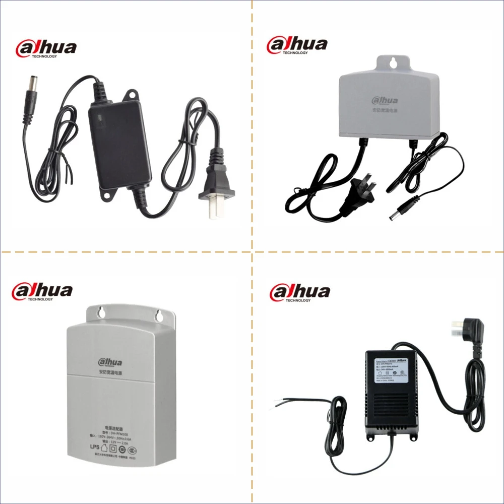Dahua Dc 12v Ac 24v Ip Camera Ptz Camera Power Adapter For Cctv Led