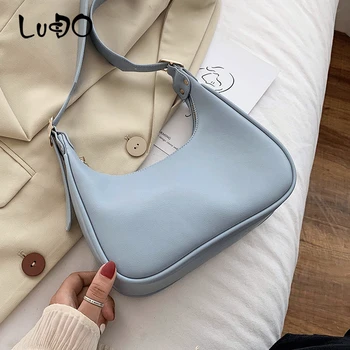 

LUCDO NEW Designer Women's Shoulder Messenger Bag Elegant Small Dumplings Totes Bags Quality Leather Luxury Handbags