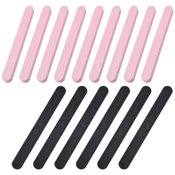 

15pcs Nail Files Professional Nail Buffing Blocks Polishing Tools Plastic Nail Art Accessory Nail Supplies for Lady Women (Pink,