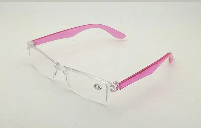 3 шт./лот один предмет женский Для мужчин ультра-легкая, защита от излучения, очки для чтения,+ 1,00,+ 1,50,+ 2,00,+ 2,50,+ 3,00,+ 3,50,+ 4,00 - Цвет оправы: pink