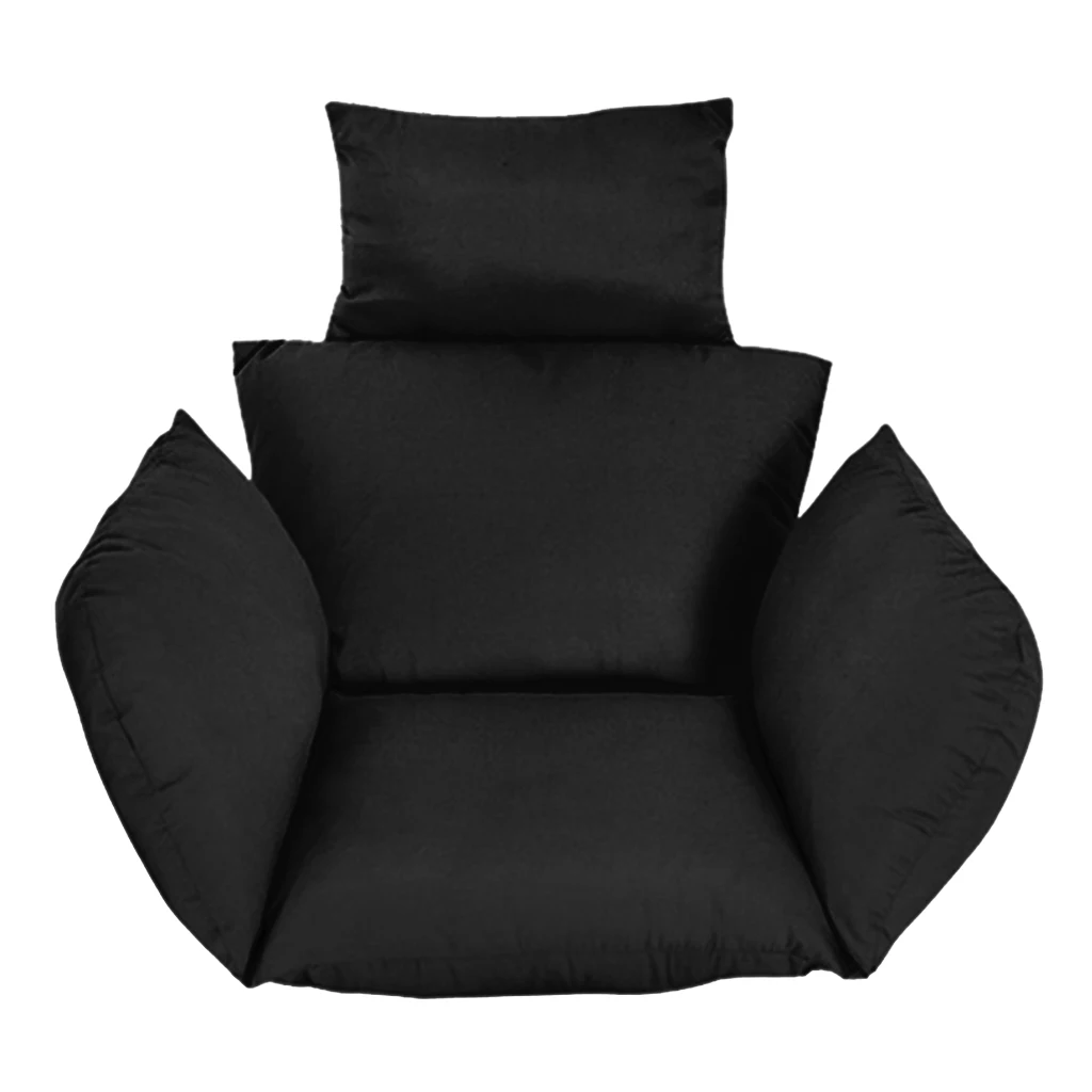 Thicken Swing Hanging Basket Seat Cushion Hanging Egg Chair Pad for Home Garden Rocking Chair Seat Cushion (No Chair)