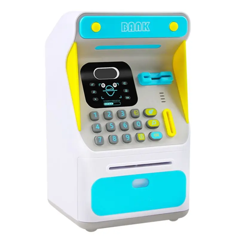 mini atm money bank with electronic lock face recognition for kids teens boys