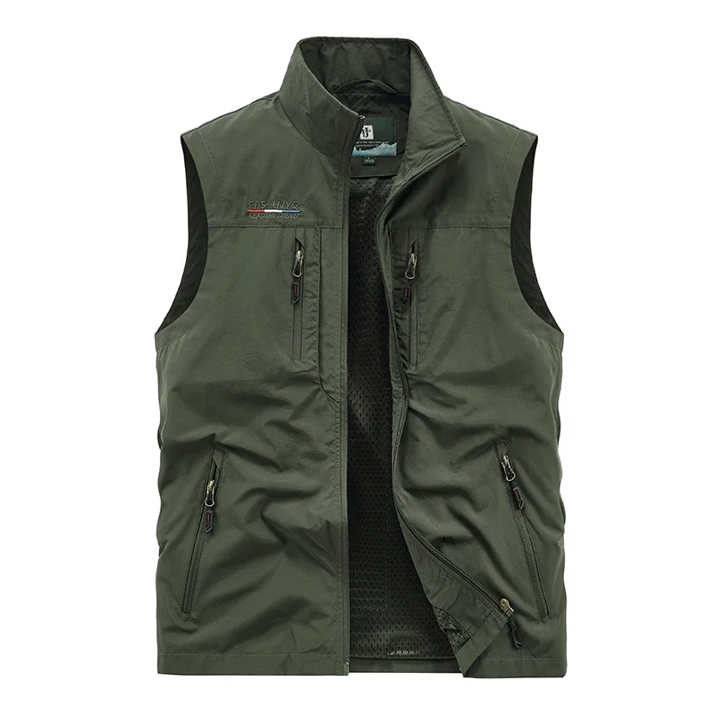 Men's Spring Thin Section Outdoor Vest Leisure Sports Quick-drying Vest Camping Mountaineering Fishing Coat Sleeveless dress vests