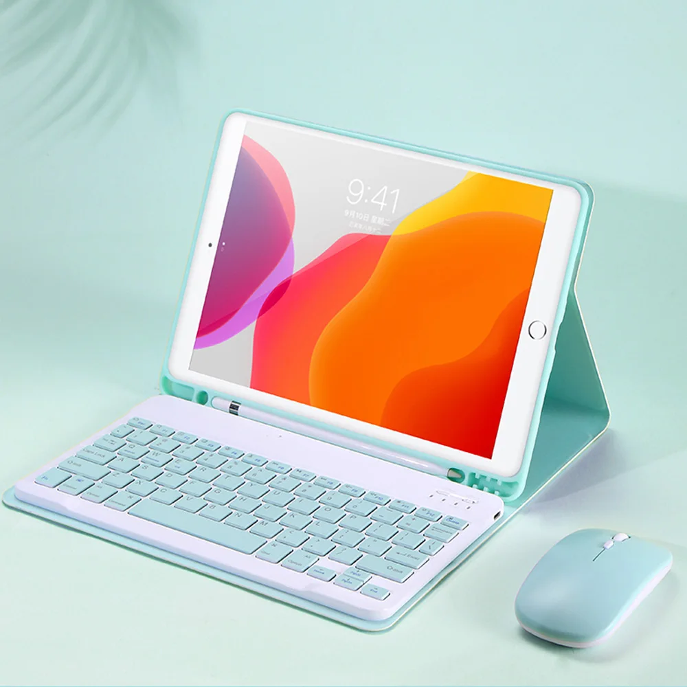 Для iPad 9 7 2017 2018 10 2 2019 2020 5th 6th 7th 8th клавиатуры и мыши чехол для Air 1 3 4 Pro 5 11 Funda|Чехлы