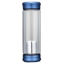 Стеклянная бутылка для воды с ситечком для чая и заварки чая с двойными стенками Стеклянная бутылка бесплатно для разборки золота