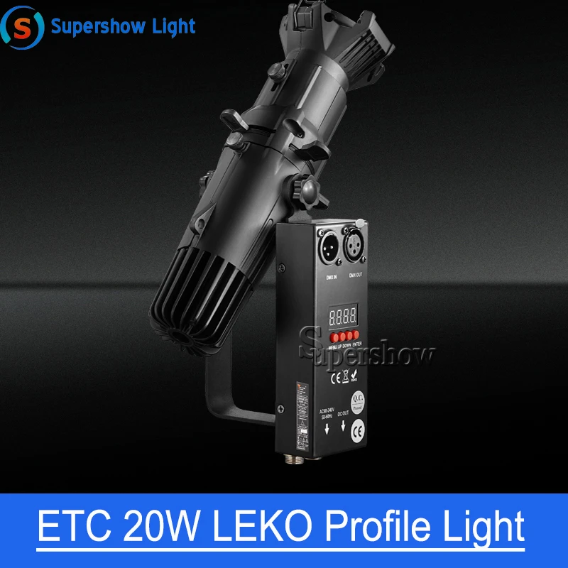 20 шт./лот Галерея музея студия источник четыре мини светодиода LEKO Ellipsoidal Вт WW / CW + 2