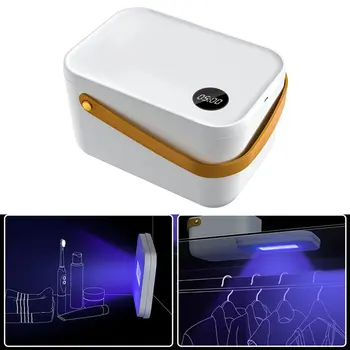 

Multifunctional Uv Led Disinfection Box Sterilization Underwear Feeding Bottle Toys Digital Display White Sterilizer