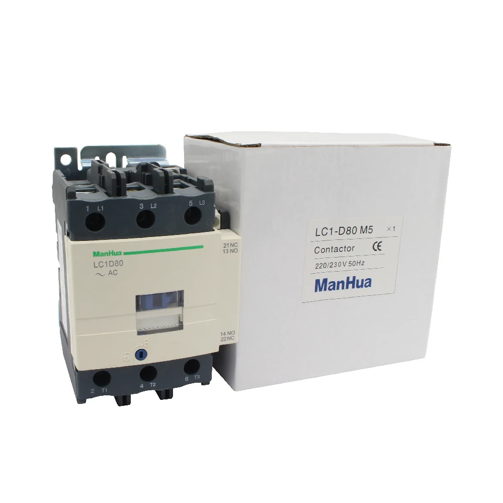 Manhua LC1-D80 AC TC медь Электрический пускатель переменного тока 220-230 В
