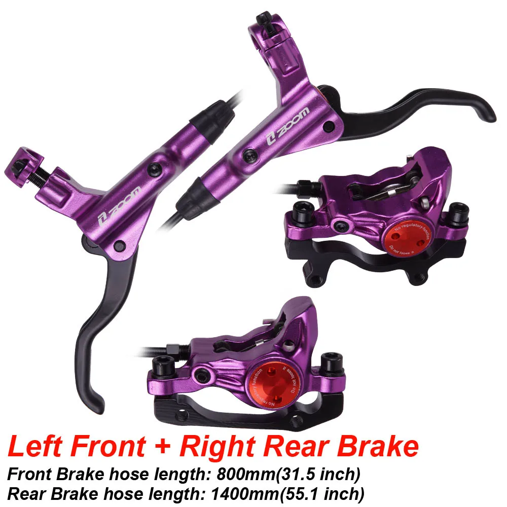 LF-RR Purple MTB дорожный велосипед гидравлический дисковый тормоз Штангенциркули линия Тяговая Передняя Задняя 800/1400 мм горный велосипед комплект велосипедный масло давление дисковый тормоз - Цвет: LF-RR Purple