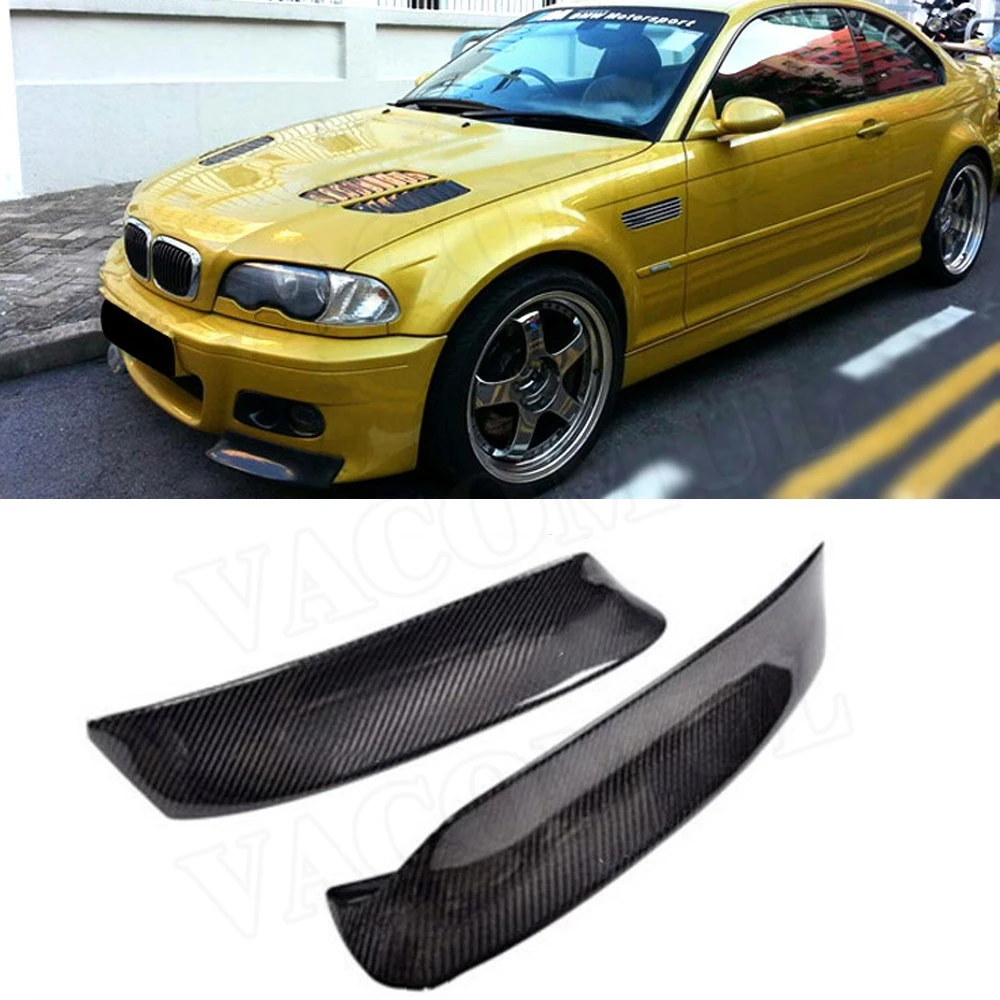 

3 Series Carbon Fiber Car Front Lip Splitters Flaps Bumper Canard Spoiler for BMW E46 M3 1999 - 2006 FRP Flaps Aprons
