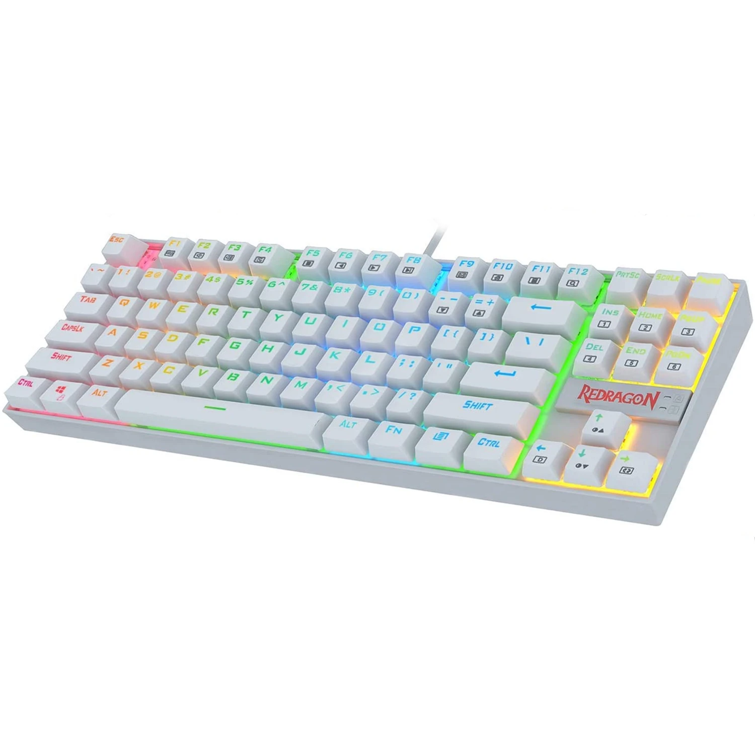 

Redragon K552 Mechanical Gaming Keyboard 60% Compact 87 Key Kumara Wired Cherry MX Blue Switches Equivalent for Windows PC Gamer