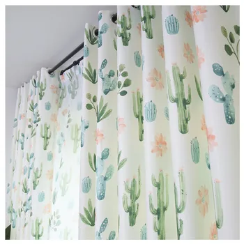 

Customized High-precision Bleached Digital Printing Curtains for Living Room and Bedroom Nordic Style Blackout Curtains