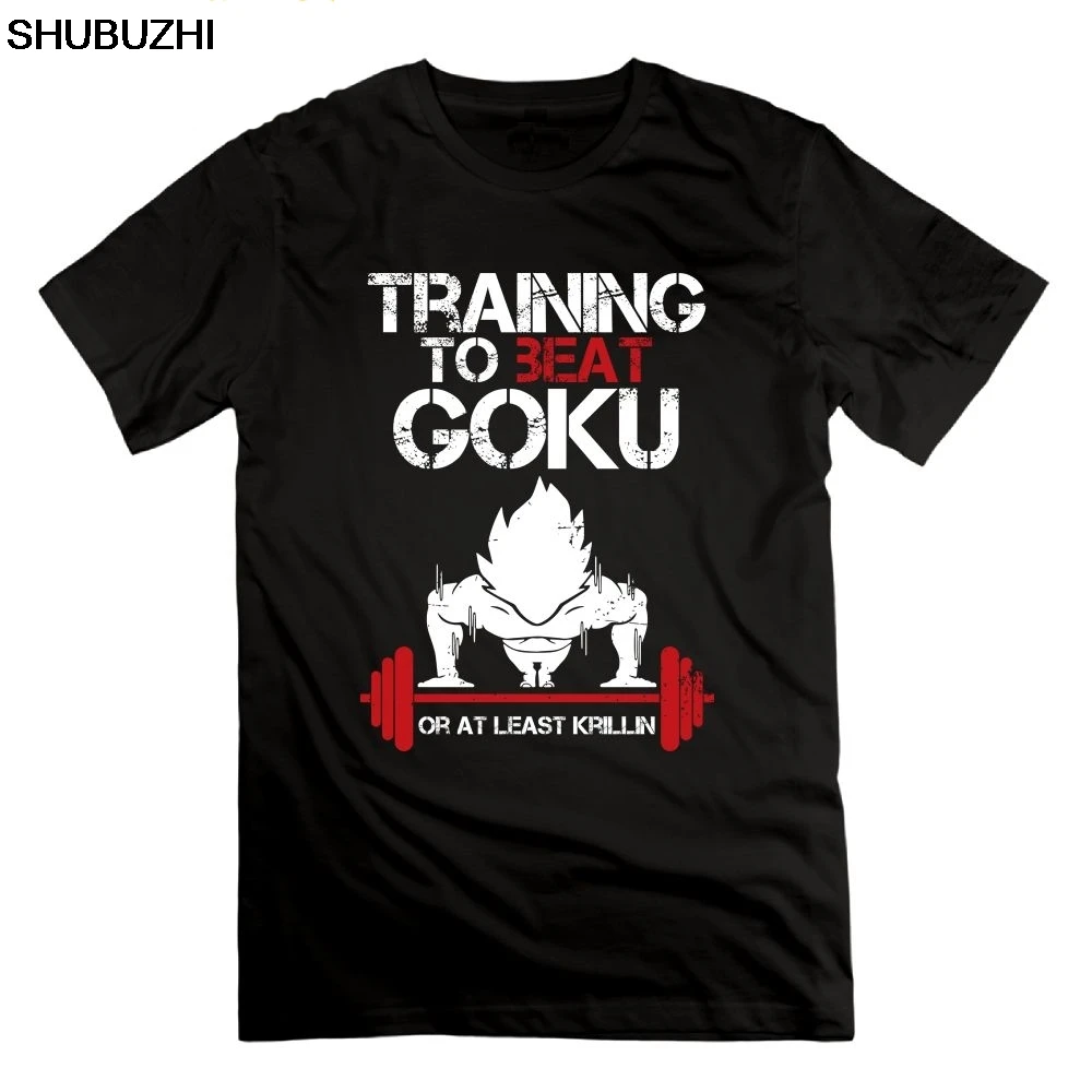 Супер Saiyan Goku, тренировочная футболка для спортзала, Dragon Ball, бодибилдинг, футболки для взрослых, хлопок, футболки с круглым вырезом и короткими рукавами, футболка