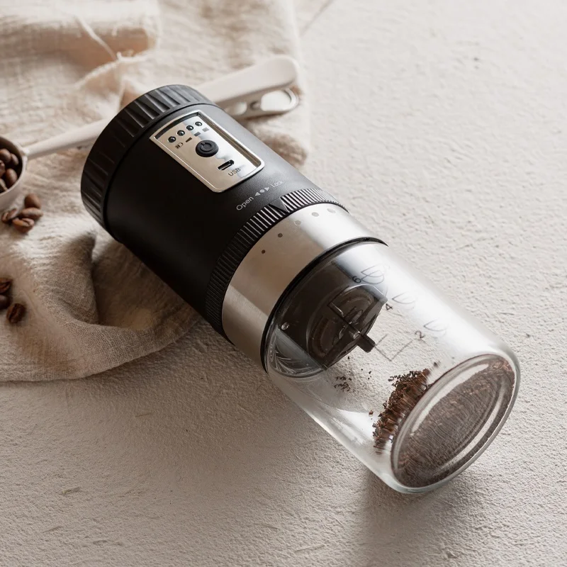Portable Electric USB-Coffee Bean Grinder Rechargeable Grinder With Adjustable Coarseness Grind Settings 5.5w 1600mAh