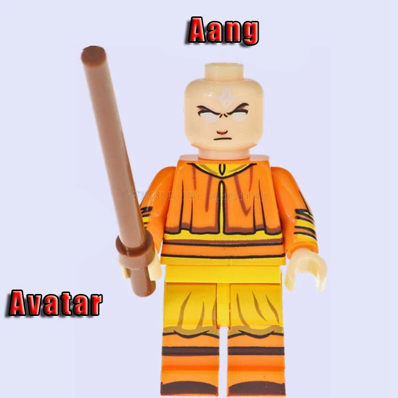 Aang Блоки время приключений с Финном и Джейком Марселин картонный фильм стежка мини кирпичи Aang Masked Rider V3 король друзья блоки игрушки - Цвет: Aang