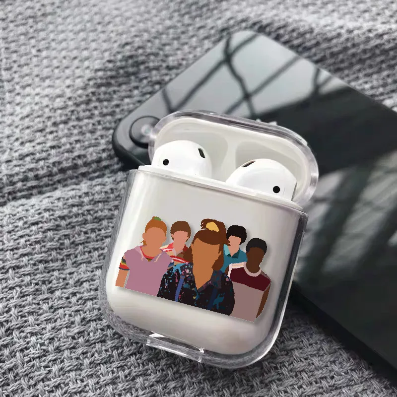 Чехол для наушников Stranger Things Eleven для Apple iPhone, зарядная коробка для AirPods Pro, жесткий прозрачный защитный чехол - Цвет: 1