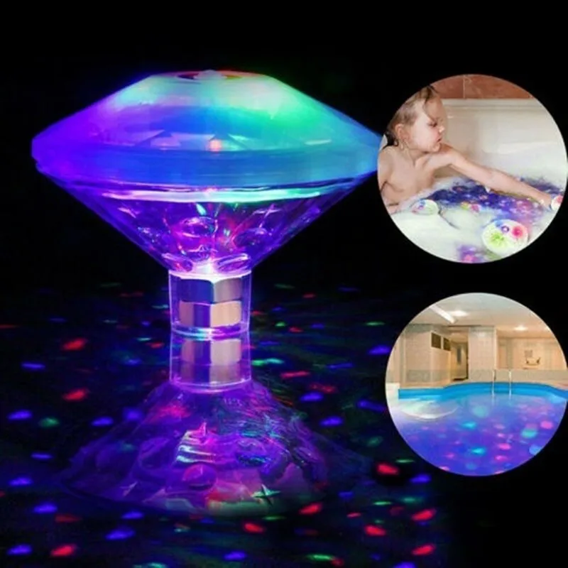 

Upgrade Floating Underwater Lamp LED Waterproof Swimming Pool Light Submersible LED Disco Light Glow Show Spa Lamp Bath Light