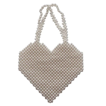 

JHD-Pearl Bag Beaded Box Handbag Party Retro Pearl Bag