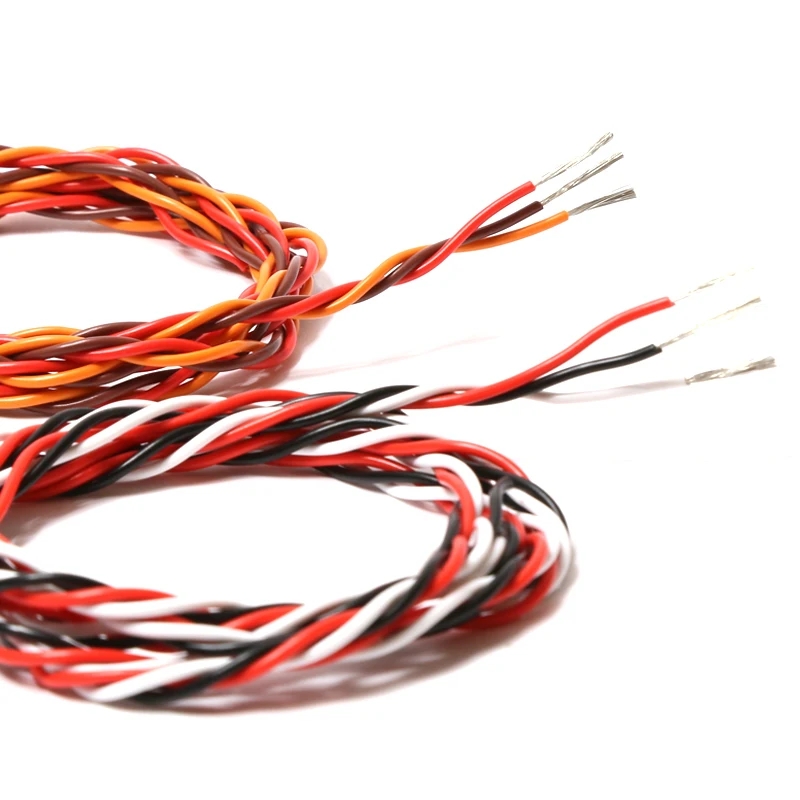 5 м 16 футов 22AWG 26awg 30/60 четыре ядра 3 способа твист сервокабель удлинитель Кабель JR