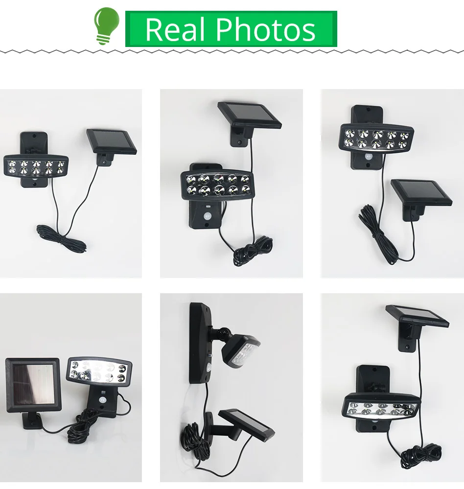 Outdoor Solar Wall Lamp Panel IP65 Modern Sensor Emergency Courtyard Exterior Garden Lighting Solar Power Waterproof Focos (2)