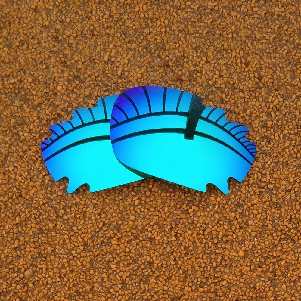 Ice Blue Mirrored Polarized Replacement Lenses for Jawbone Vented Racing Jacket Sunglasses Frame 100% UVA & UVB