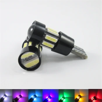 

Car Stylig 2Pcs T10 7020 10SMD CANBUS Width Light Car Interior Led Reading Light 12V Crystal Light Highlight License Plate Light