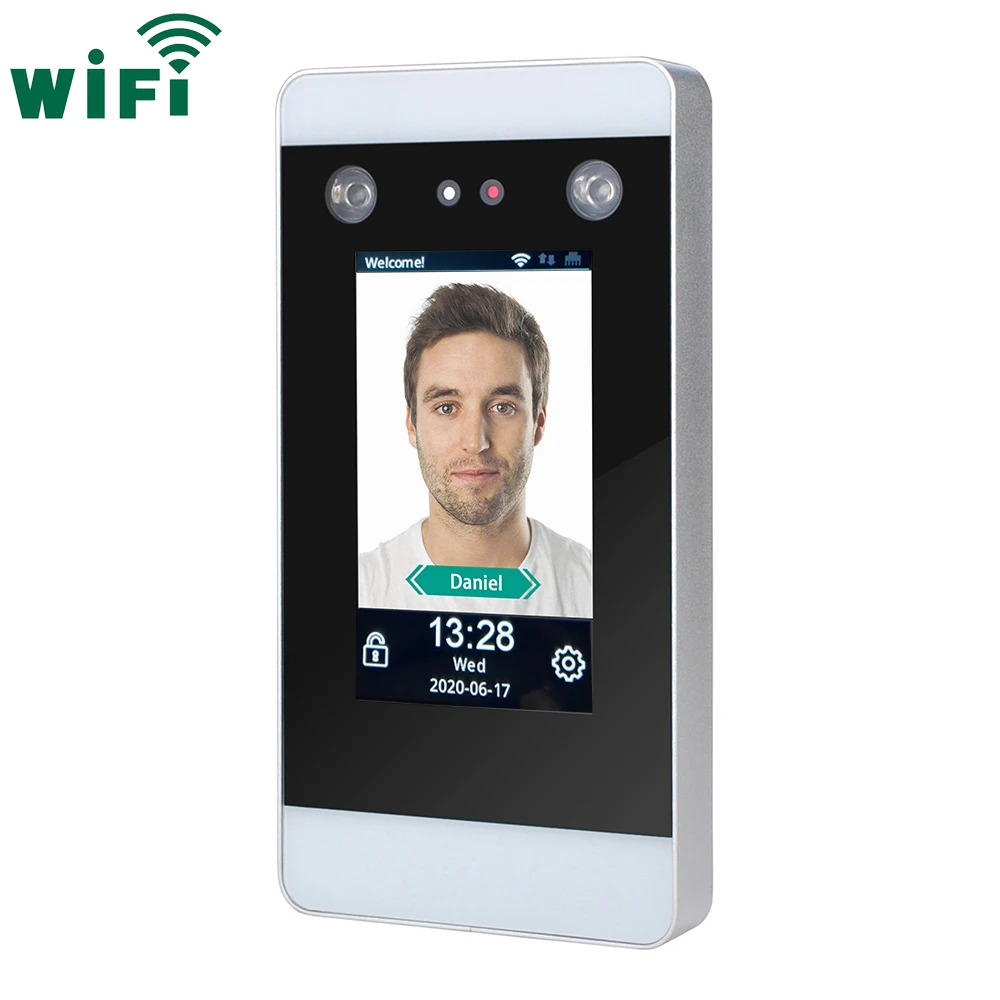 WIFI TCP/IP Dynamic Face Facial Recognition Time Attendance and Access Control System