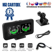 MRCARTOOL-brújula M50 para coche, Inclinómetro de ángulo de inclinación, accesorios HUD para carretera, medidor de pendiente inteligente GPS