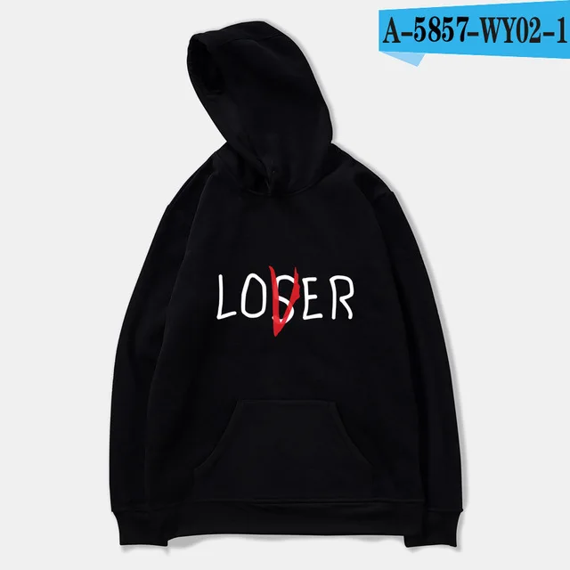 It lossers Club толстовка мужская женская losser Lover It Inspired хит-хоп oveirszed толстовки повседневные унисекс толстовки Одежда - Цвет: black