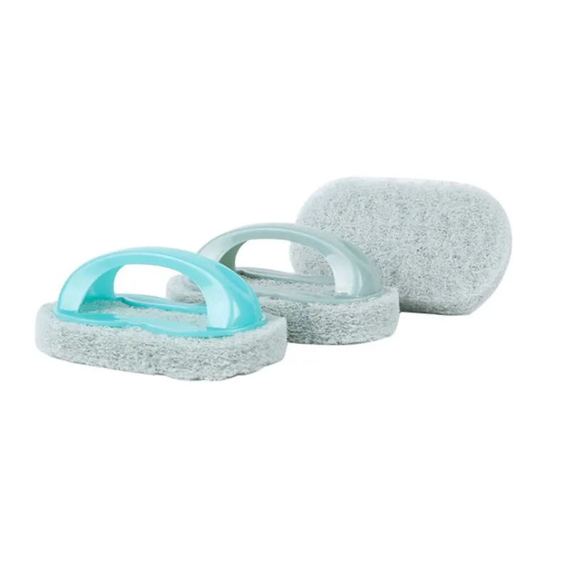 cheap 1pcs Kitchen Cleaning Bathroom Toilet Glass Wall Brush Plastic Handle Sponge