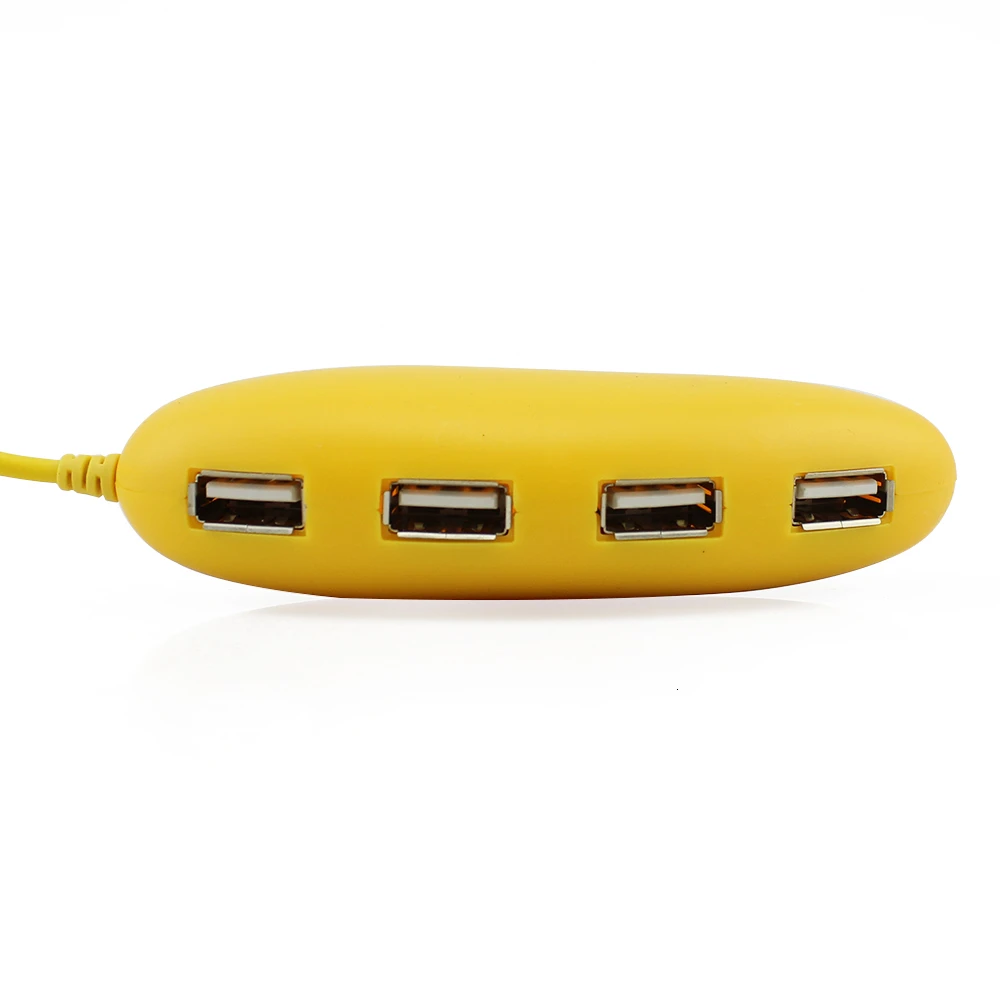 CHYI 4 Порты и разъёмы Micro usb-хаб 2,0 мульти Порты и разъёмы Творческий Фрукты Usb hab мини комбо-разветвитель симпатичное манго Форма малыш адаптер для компьютера ПК