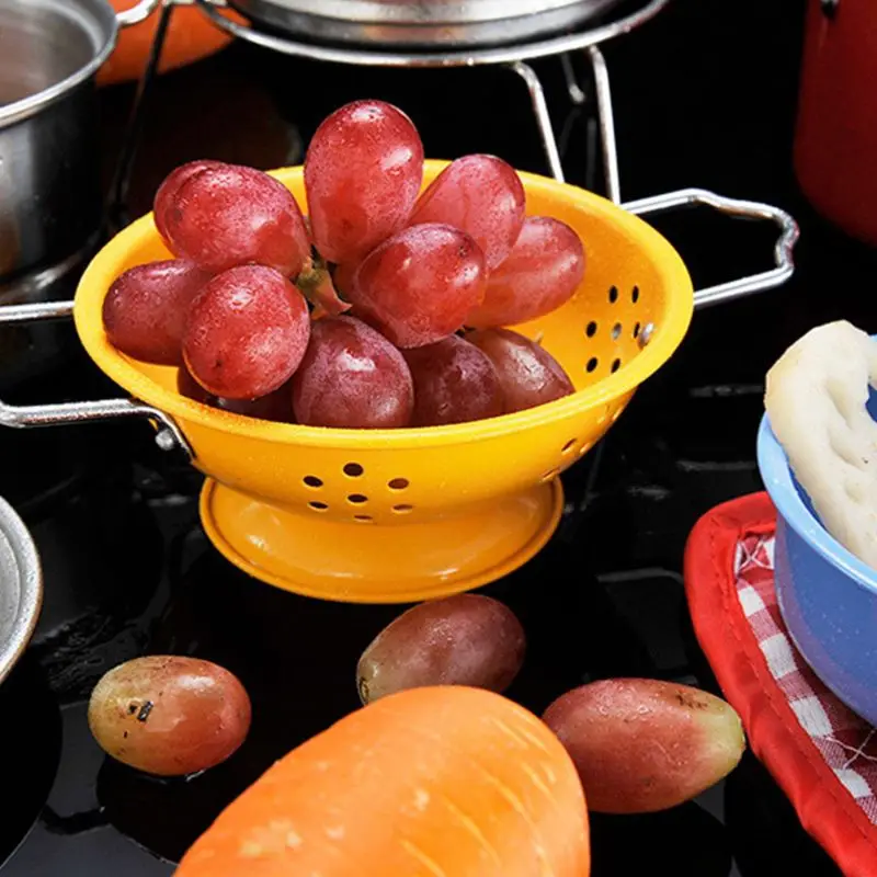 Набор кухонной утвари, детская кухня, для приготовления пищи, ролевые игры, горшок, сковорода, игрушки, развивающие игрушки