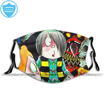 

Gegege No Kitaro Mouth Face Mask GeGeGe Yokai Manga Tribute Facial Mask Funny Fashion with 2 Filters for Adult