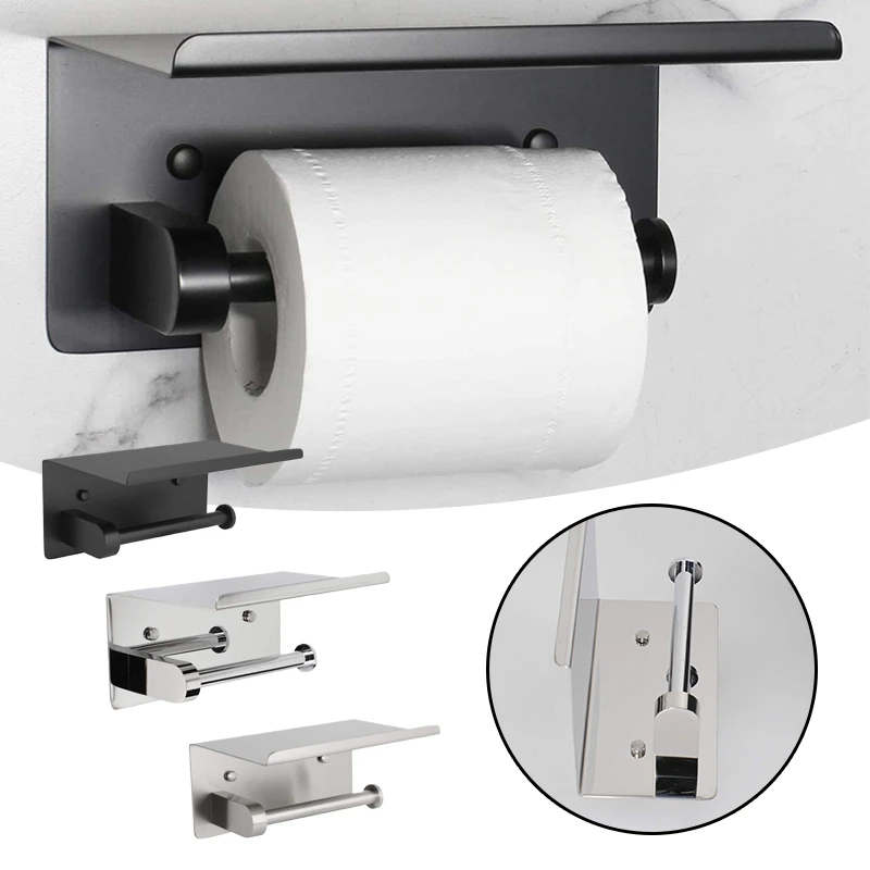 Kitchen Roll Holder Wall Mounted, Self Adhesive Paper Roll Holder Under