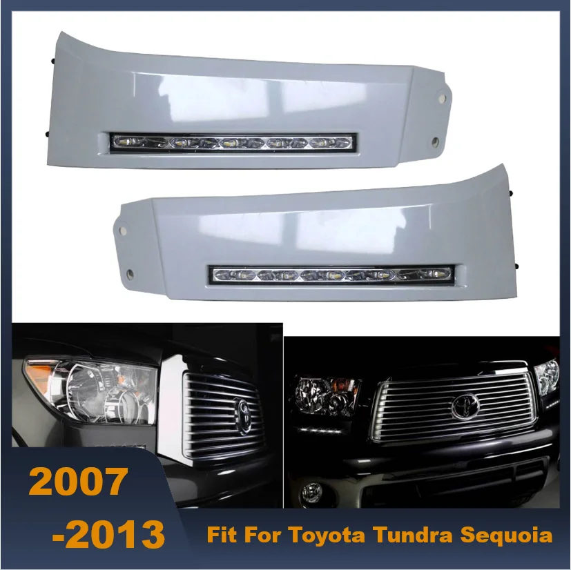 

Car LED Daytime Running Lights DRL Fog Lamp High Power 12V LED For Toyota Tundra 2007~2013 Sequoia 2008+