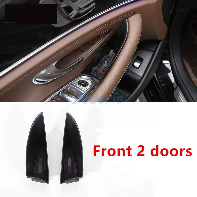 Front 2 doors Автомобильный органайзер для Mercedes Benz E Class W213, центральный подлокотник, коробка для хранения перчаток, аксессуары для стайлинга автомобилей - Название цвета: Front 2 doors