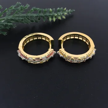 

Lanyika Fashion Jewelry Simpleness Small Round Micro Plated Party Romantic Earrings Banquet Daily