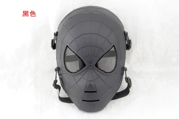 

2020 Wholesale Unbreakable Flexiable Newest Spiderman Faceshell with Lens Halloween Spiderman Face Mask