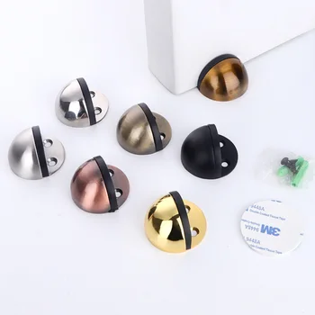 

Stamping Accessories Anti Skid 2.5*4.5CM Stainless Steel Non Punching 1Pcs Anti-collision Rubber Door Stop Door Holders