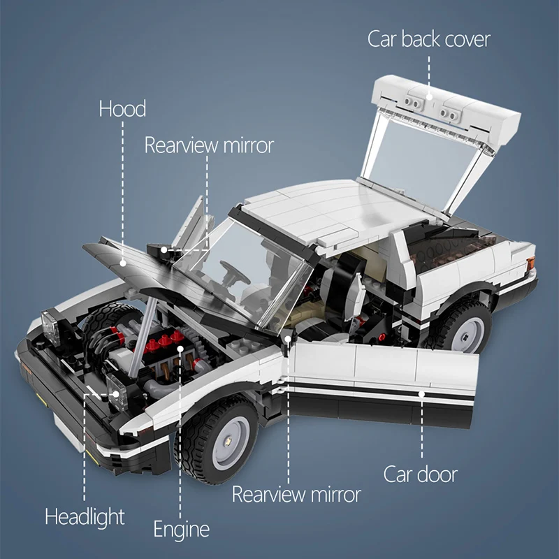 1234 шт. детский гоночный автомобиль с дистанционным управлением|Блочные