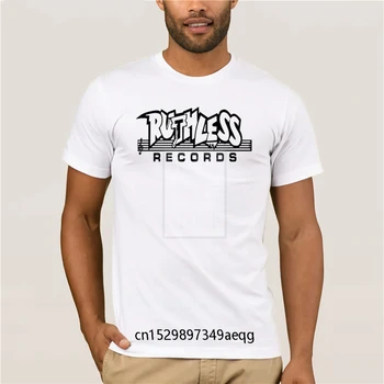 

Fashion Printed men's T Shirt Short Custom Order T Shirts Gildan Crew Neck Ruthless Records Logo Short Sleeve Office Mens Tee