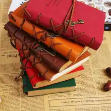 Винтажный Дневник для ключей, ежедневная заметка, блокнот для путешествий, школьные принадлежности, бандаж, ретро, для путешественника, Воловья кожа, Обложка, мини портативный блокнот