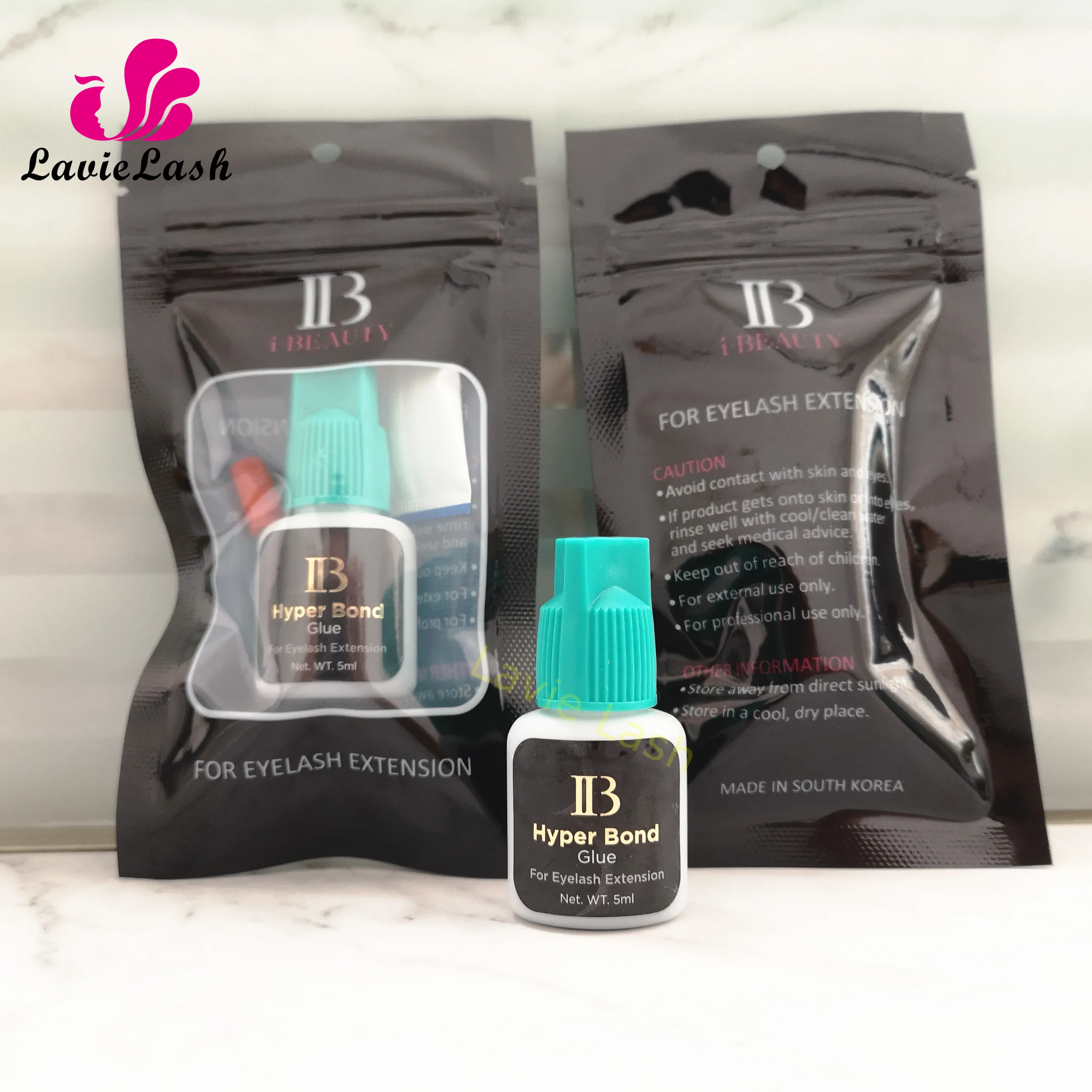 Оригинальный 2 бутылки Корея IB Ibeauty Hyper Bond 0.5s клей быстрое высыхание ресниц синий