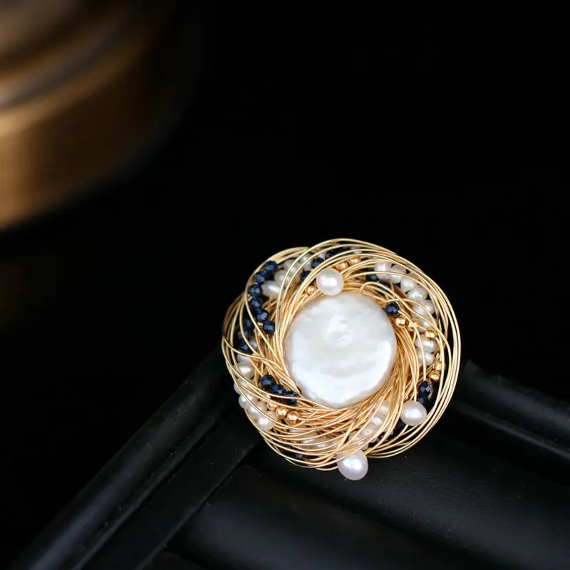 brooch only SINZRY, новинка, уникальный, ручной работы, натуральный пресноводный жемчуг, колье, ожерелье, браслет, шарм, сережка бижутерия аксессуар - Окраска металла: brooch only