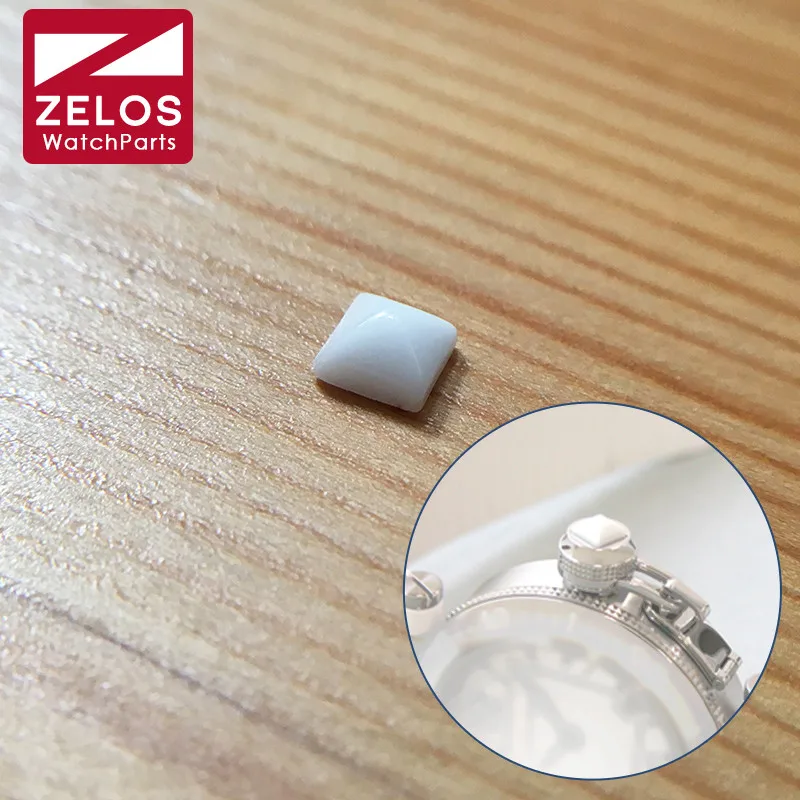 Orologio Corona Zircone Bianco Diamante Decorativo Per Cartier Pasha Watch Crown Protect Parti Di Protezione
