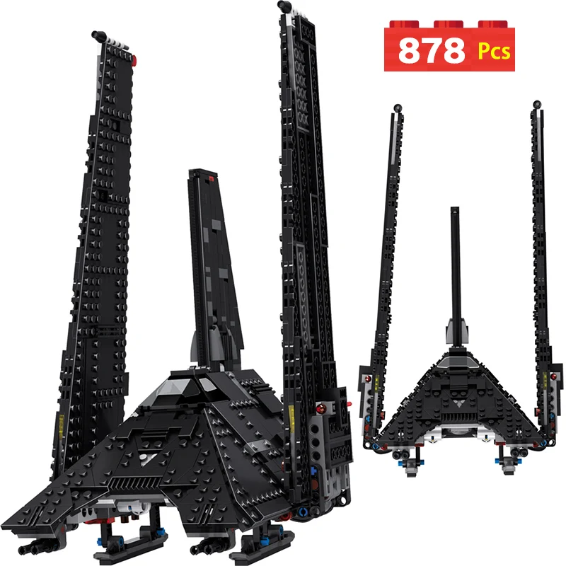 

878PCS Technic Shuttle Imperial Shuttle Bricks Compatible Star SET Wars Destroyer Movie Figures Building Blocks Toys For Boys