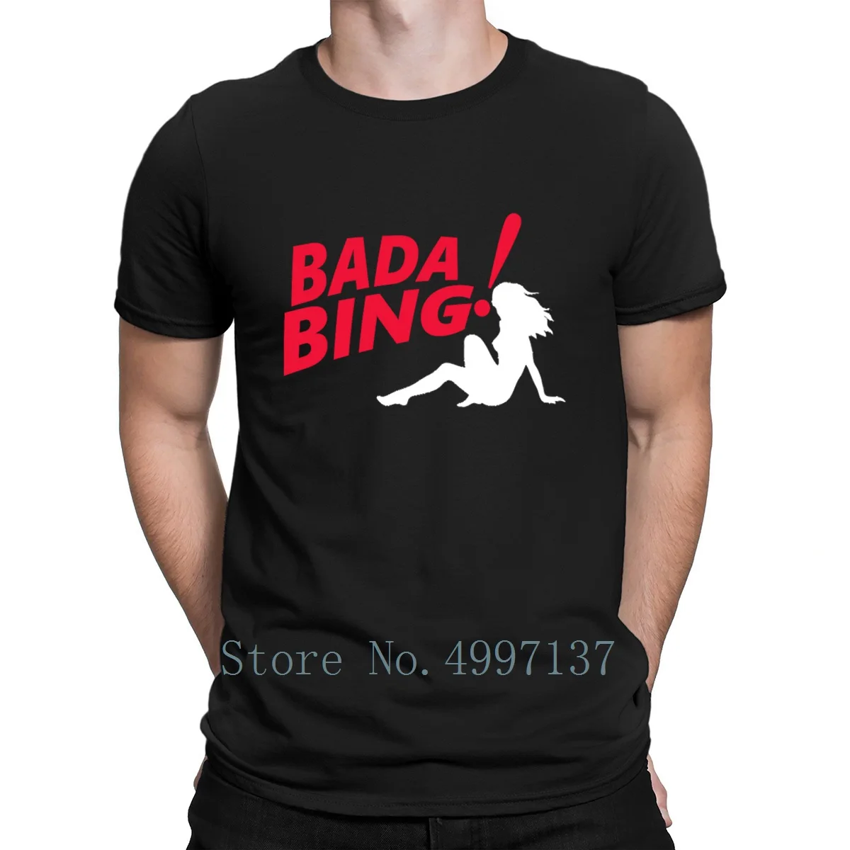 

The Sopranos Bada Bing T Shirt Print Anti-Wrinkle Pattern Letter Spring Autumn S-Xxxl 100% Cotton Breathable Shirt
