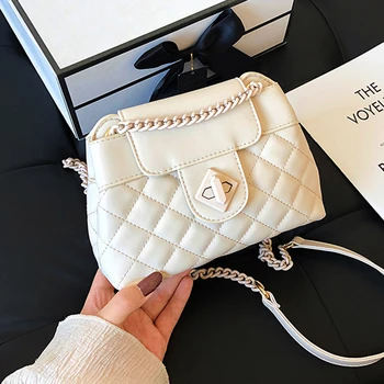 

2020 New Summer Niche Designer Women Purse and Handbags High Quality Fashion Casual Diamond Lattice Shoulder Messenger Bags