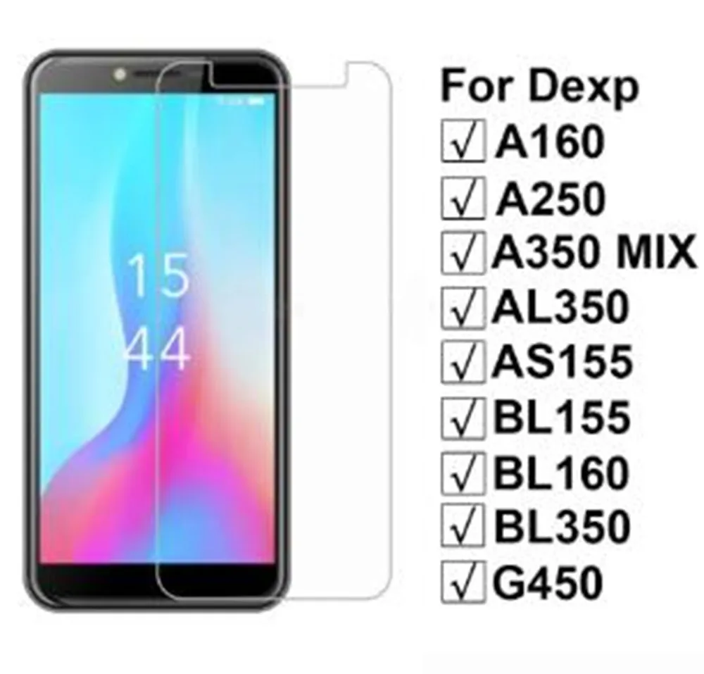 Защитное стекло для Cristal DEXP AL350 AS155 BL155 BL150 A160 A250 A350 Mix G450 Pelicula | Мобильные телефоны и
